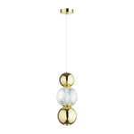 5008/7LA L-VISION ODL23 573 золотой/прозрачный/металл/акрил Подвес LED 7W 4000K 300Лм CRYSTAL