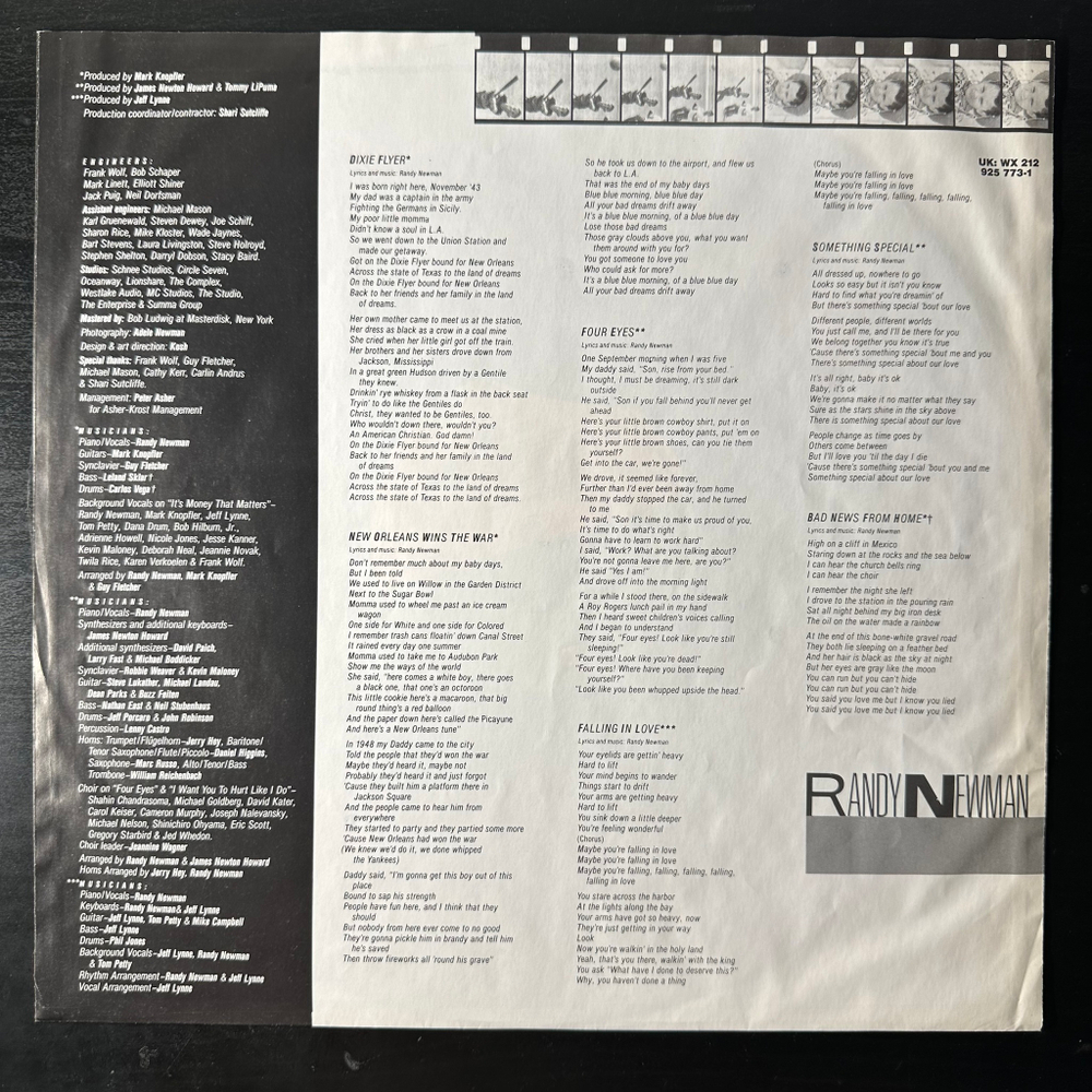 Randy Newman ‎– Land Of Dreams (Германия 1988г.)