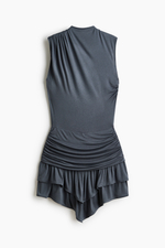 Платье с драпировкой и ярусами - H&M