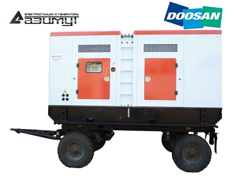 Дизельный генератор Азимут ЭД-600-Т400-1РПМ17 Doosan на шасси в капоте