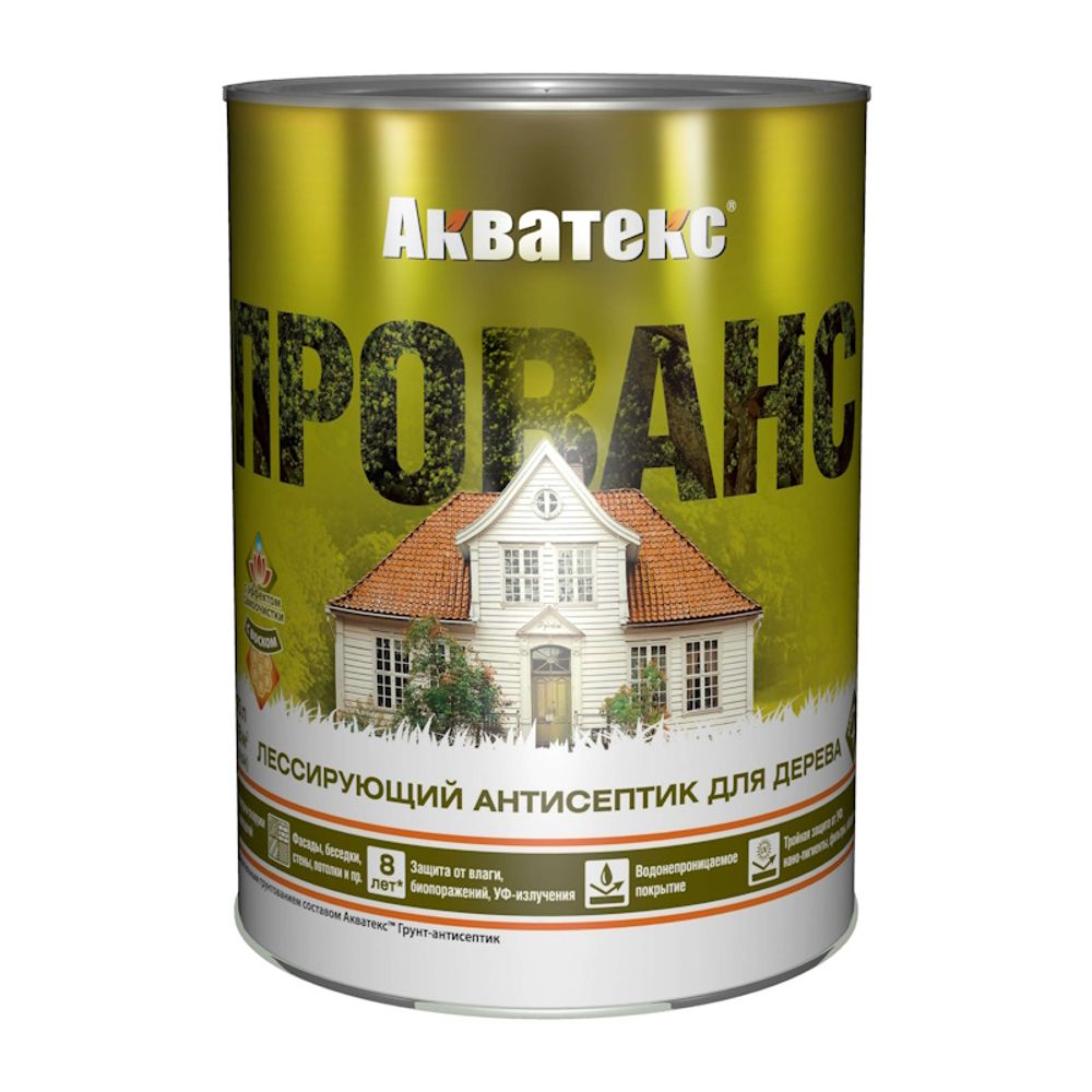Пропитка по дереву Антисептик АКВАТЕКС Прованс венге  0,75л (Рогнеда)