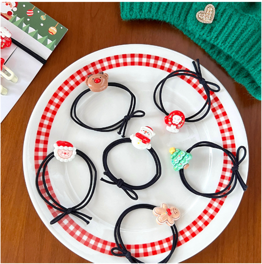 Резинка/заколка для волос "Christmas Pics"