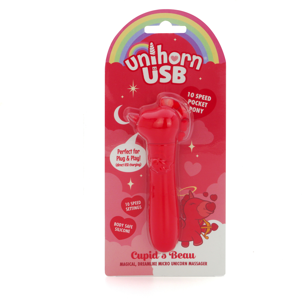 Вибропуля Unihorn USB Cupid's Beau с функцией пульсации