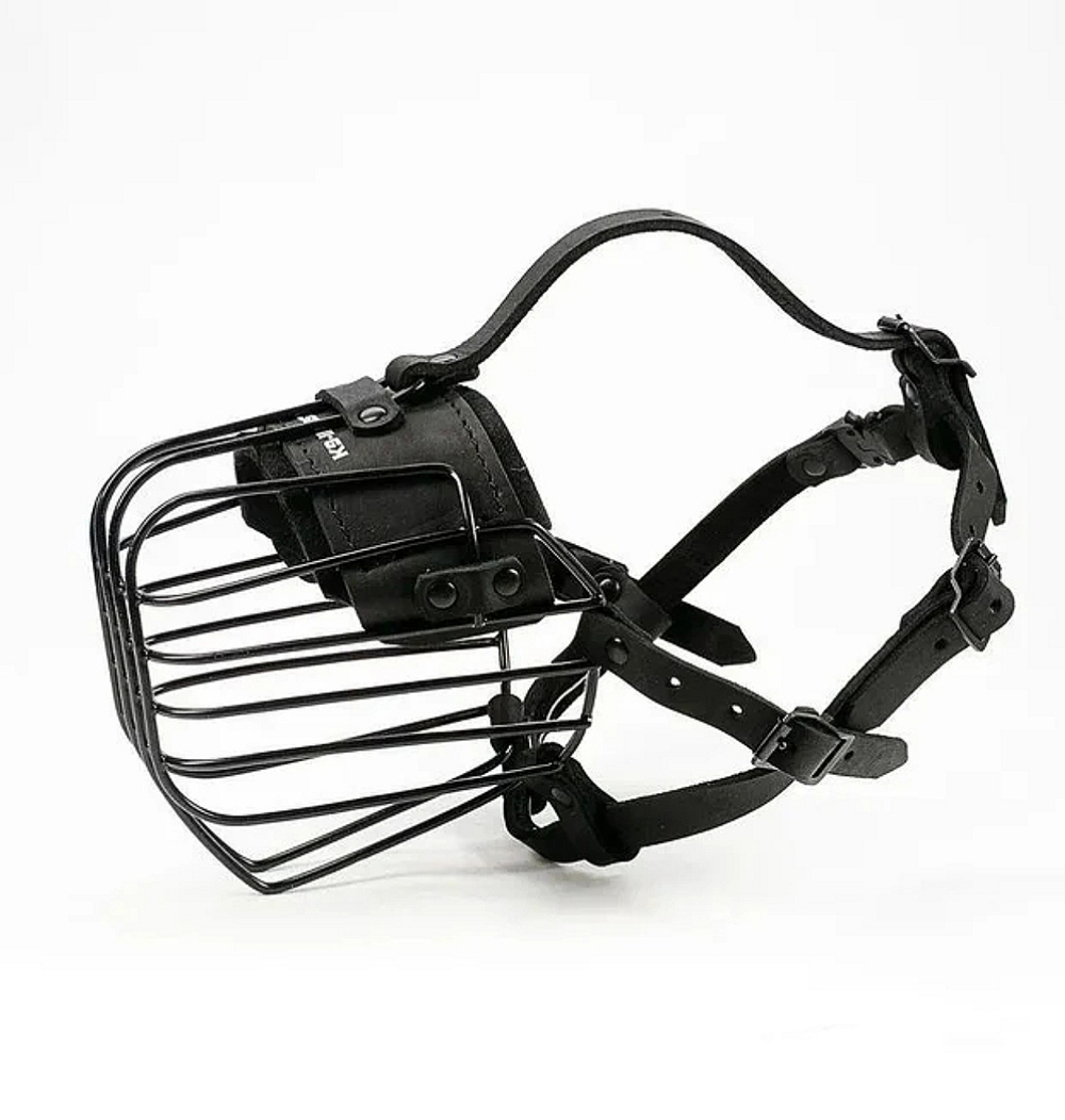 Намордник металлический обливной инавационный усиленный 3D K9 INDUSTRIES