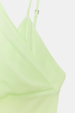 ДЛИННОЕ ПЛАТЬЕ ИЗ ЖОРЖЕТА С ТОНКИМИ БРЕТЕЛЯМИ И ДЕКОРАТИВНЫМ ШАРФОМ — ZARA