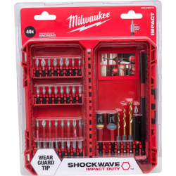 Milwaukee Биты SHOCKWAVE набор 40ед. GEN III в пласт. кейсе 4932492004