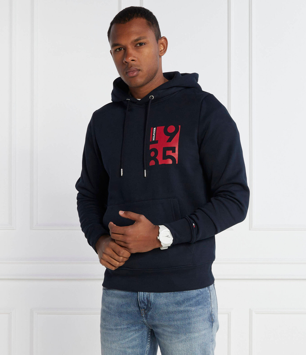 Худи CHEST PRINT Tommy Hilfiger - темно-синий(MW0MW32752)