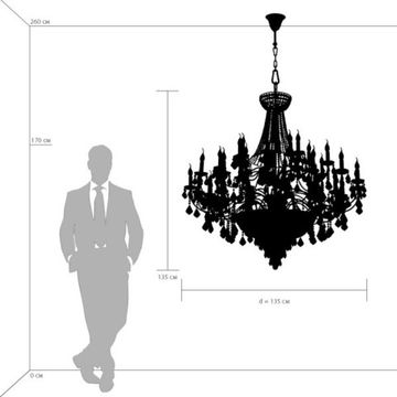 Люстра подвесная 700514 хром Classic Osgona