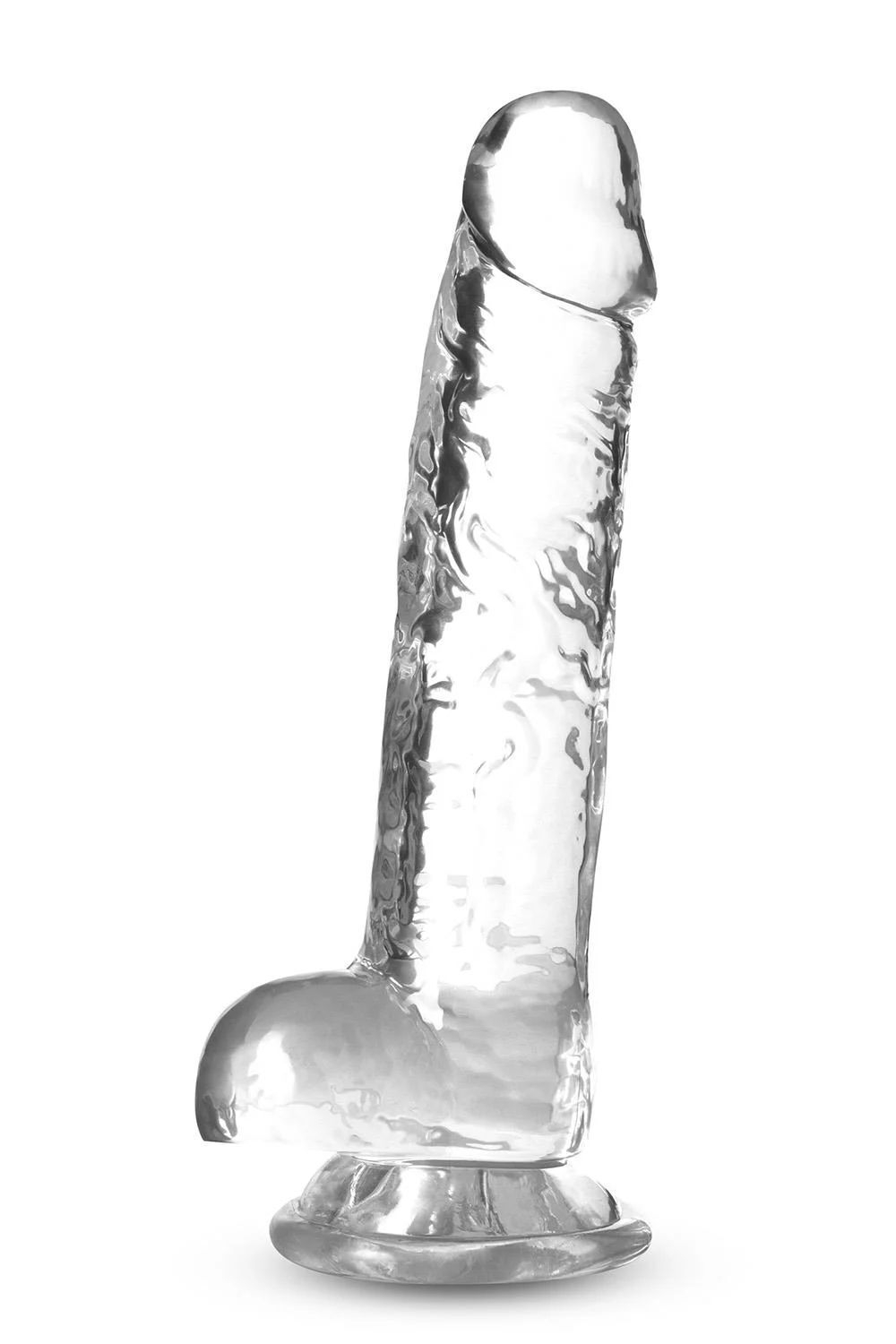 Прозрачный фаллоимитатор 7 Inch Crystalline Dildo - 17,7 см. (Цвет: прозрачный)