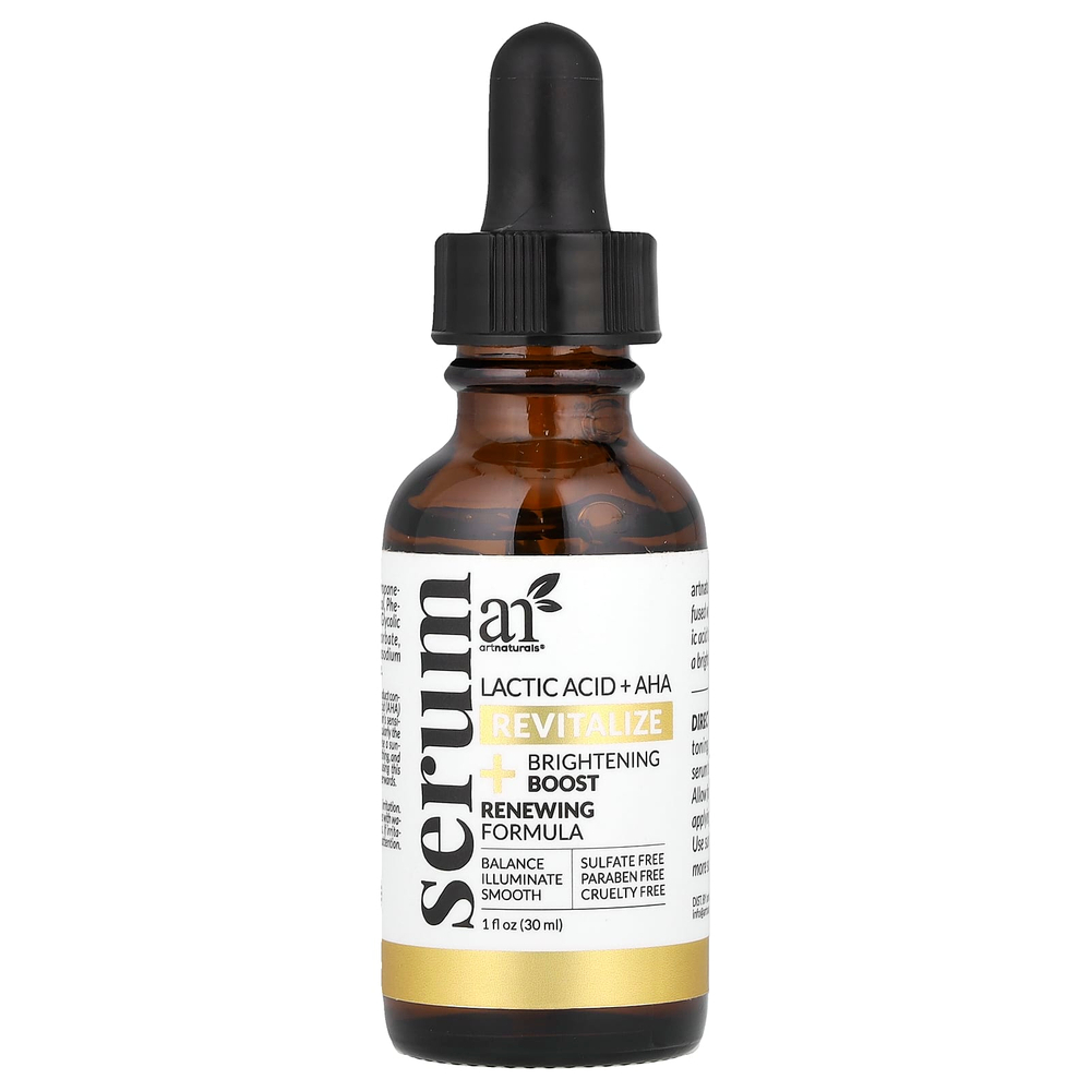 artnaturals, Сыворотка с молочной кислотой и АГК, 30 мл (1 жидк. унц.)