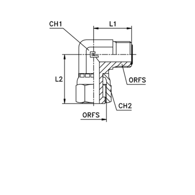 Соединение PN90 ORFS 1.3/16 (обжатая гайка)