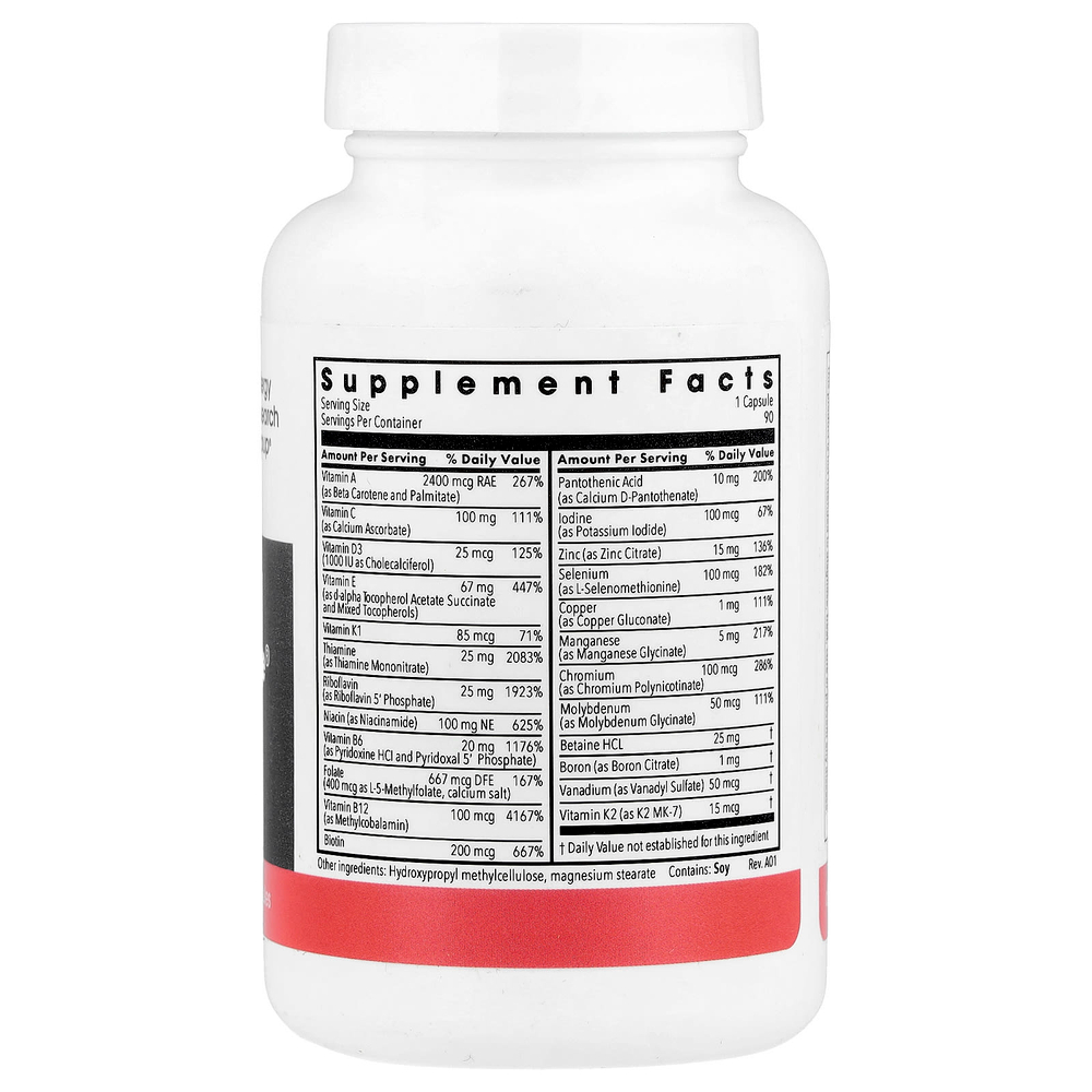 Metabolic Maintenance, The Big One®, мультивитамины без железа, 90 вегетарианских капсул