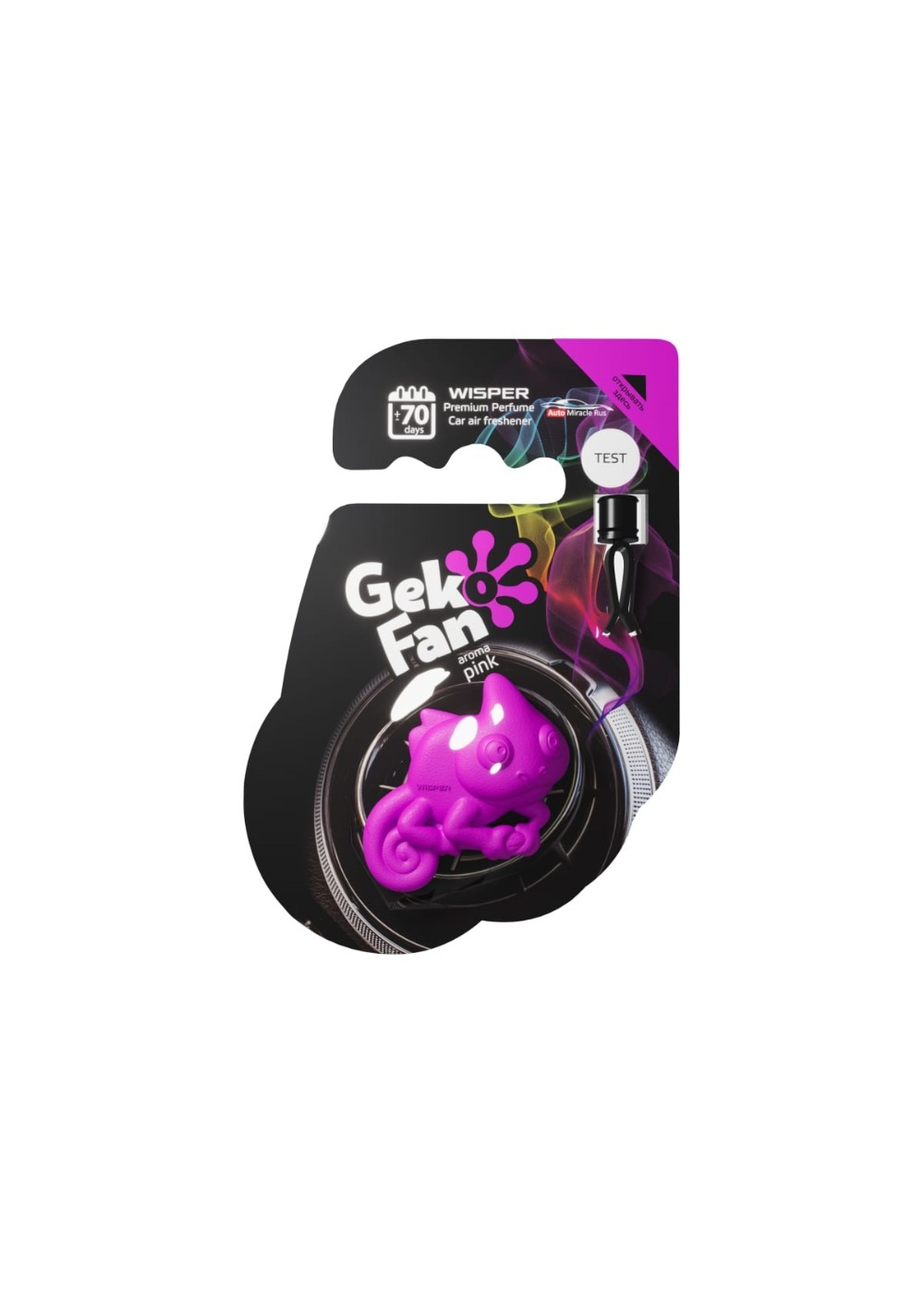 Ароматизатор автомобильный GekoFan, Pink