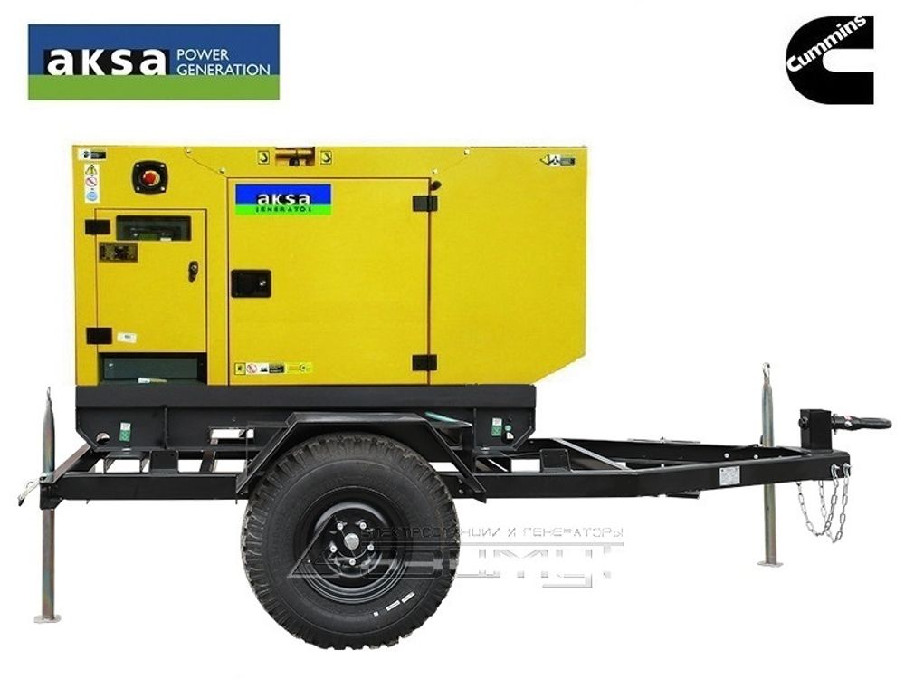 Дизельный генератор AKSA APD 43C на шасси с АВР Дизельный генератор AKSA APD 43C на шасси с АВР