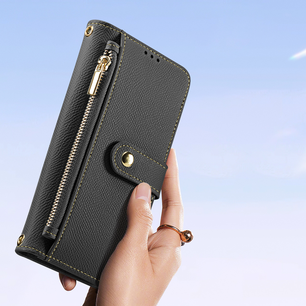 Чехол кошелек с MagSafe из TPU кожи от Dux Ducis для iPhone 16 Pro Max, серия Lawa Series Case