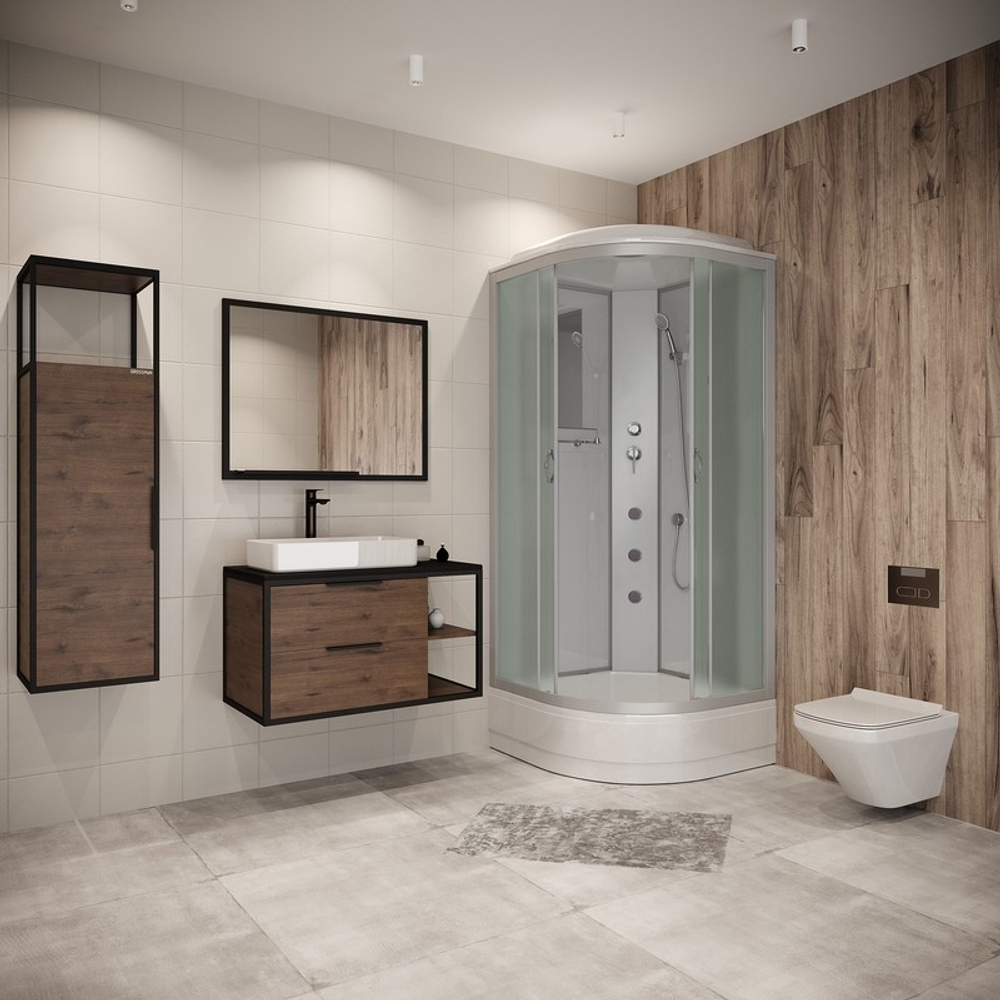 Душевая кабина Niagara Classic NG-3302-14G (100х100х215) средний поддон(26см),стекло матовое,4 места
