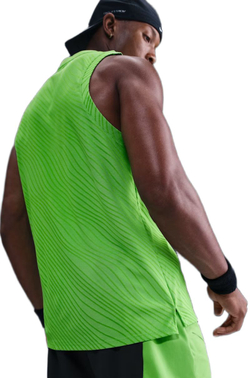 Теннисная футболка Nike Court Slam Dri-FIT ADV Sleeveless - mean green/black