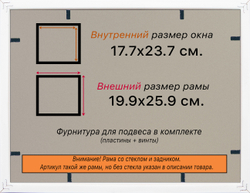 Рамка 17,7x23,7 для постера и фотографий