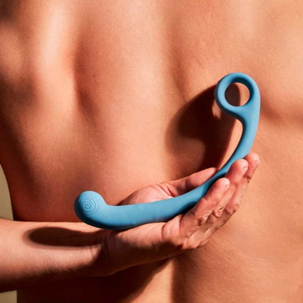 Стимулятор точки G SVibe Snail AXI с вибрацией и имитацией движений голубой