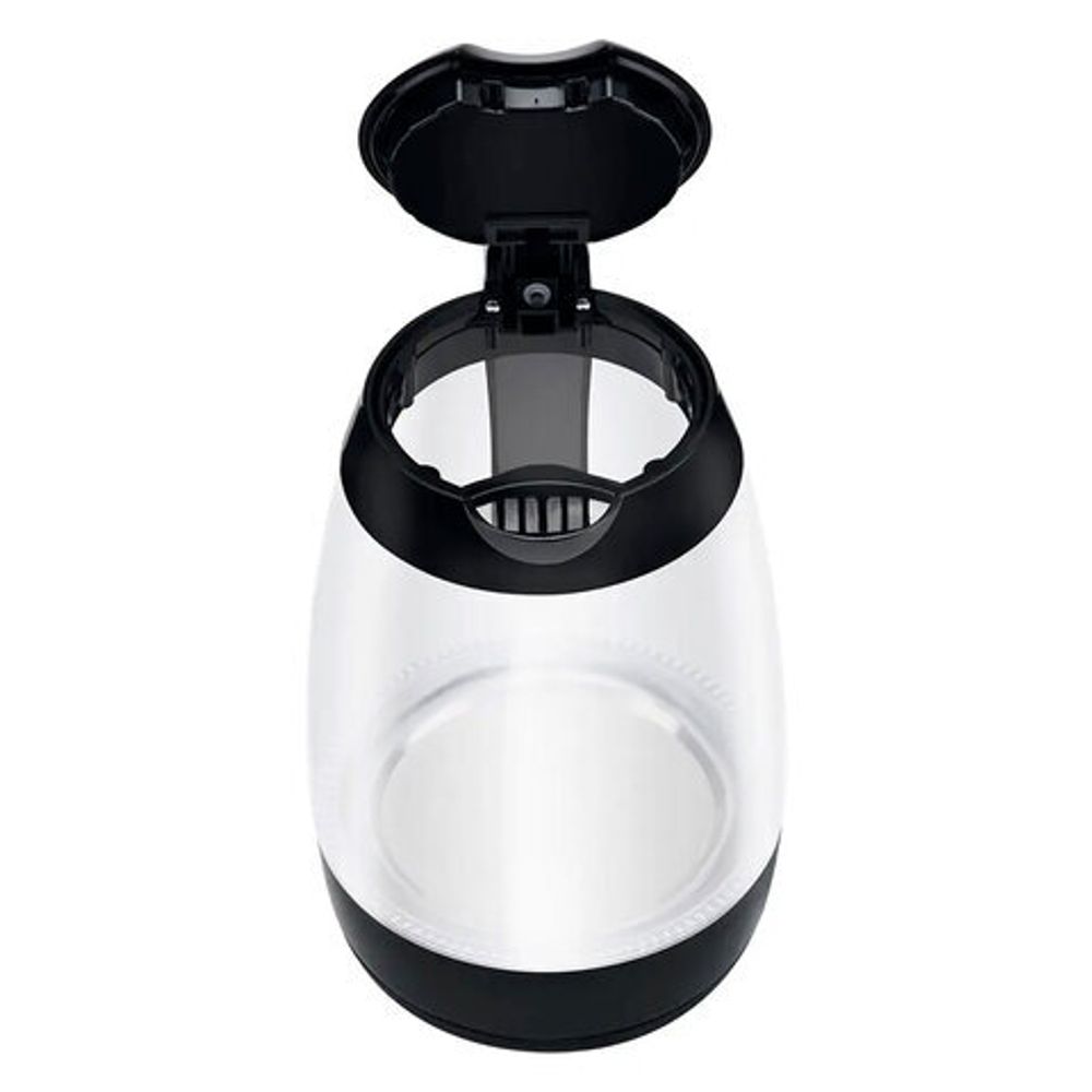 Чайник TEFAL KO450832, 1,7 л, 2400 Вт, закрытый нагревательный элемент, стекло, черный