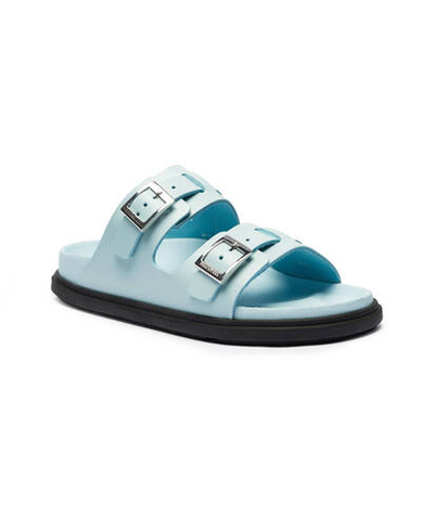 Шлепанцы кожаные st barths Birkenstock - голубой(1026418)