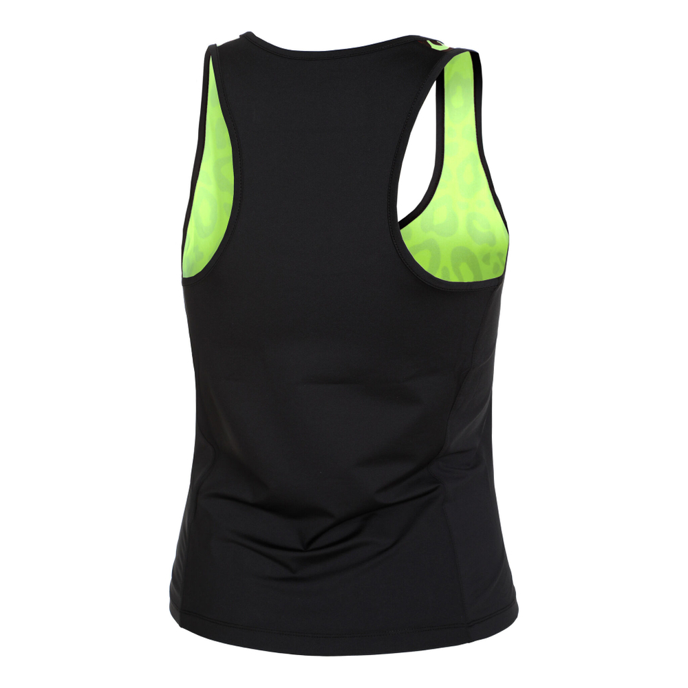 Женская теннисная майка Hydrogen Tech Panther Tank Top Women - Neon Yellow, Black