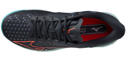 Мужские кроссовки теннисные Mizuno Wave Exceed Tour 5 CC - collegiate blue/soleil/tanager turquoise