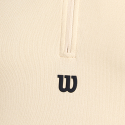 Мужское теннисное поло Wilson Players Seamless Zip Henley 2.0 T-Shirt Men - Brown