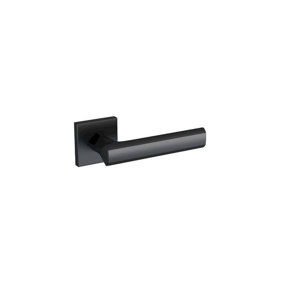 Дверная ручка Comit Profil Doors Pent на розетке RO54 чёрная матовая