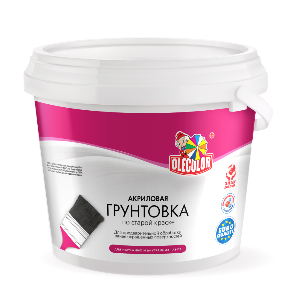 Грунтовка акриловая по старой краске 3,0кг OLECOLOR