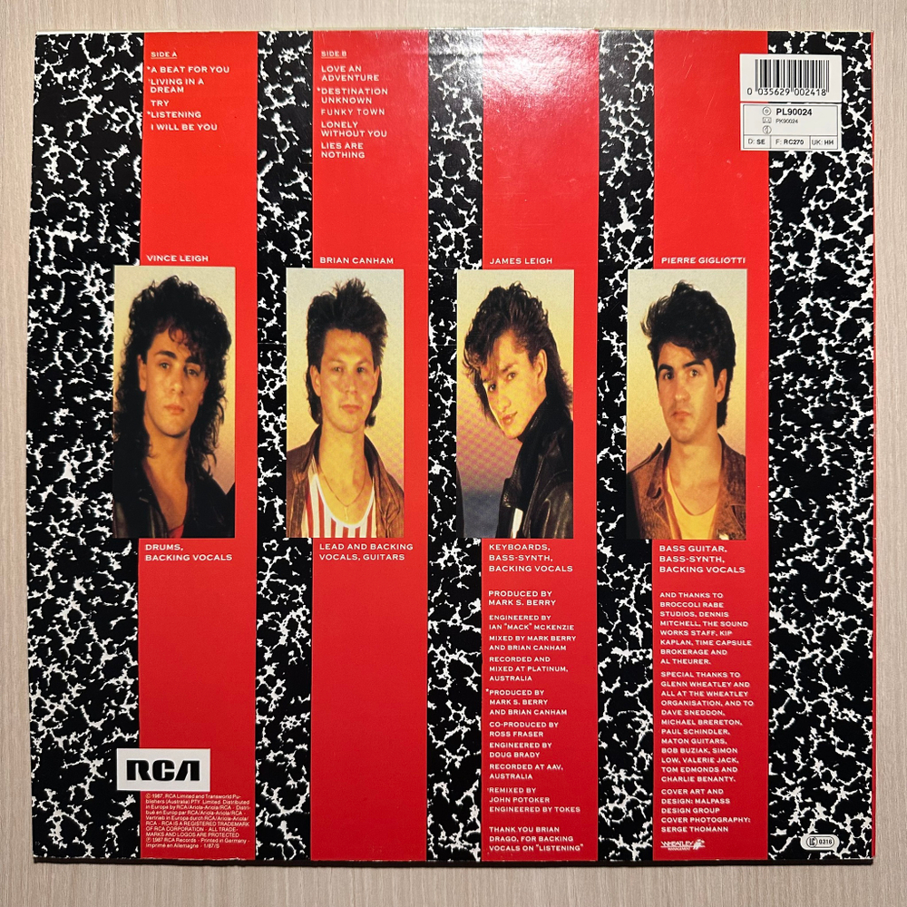 Pseudo Echo - Love An Adventure (Германия 1987г.)