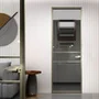 Межкомнатная алюминиевая дверь в скрытом коробе Loft-S 5 стекло бесцветное прозрачное