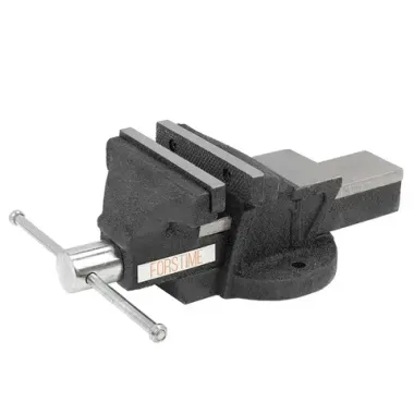 Тиски стальные с наковальней 5''(125мм) FORSTIME FT-6540205