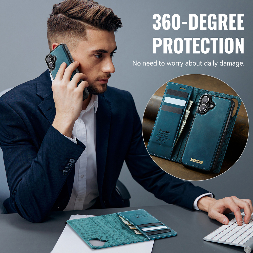 Чехол-кошелек CaseMe 2 in 1 MagSafe iPhone 16+