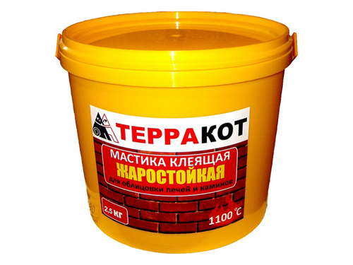 ТЕРРАКОТ Мастика жаростойкая клеящая (2,5кг)