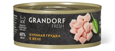 Консервы Grandorf Fresh для взрослых кошек (Куриная грудка в желе)