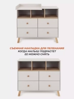 Комод RANT "VESTER" 100 см 4 ящика 3 отсека (арт.116)