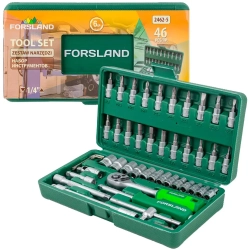 Набор инструментов 46пр.1/4''(6гр.)(4-14мм) Forsland Forsland-2462-5