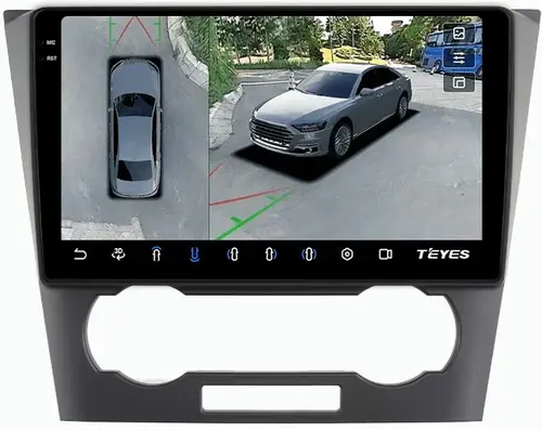Магнитола для Chevrolet Epica 2006-2012 - Teyes CC3-2K-360 монитор 9.5" 2K QLED на Android 10, Быстрая, CarPlay, 4G SIM-слот, 4 камеры в комплекте