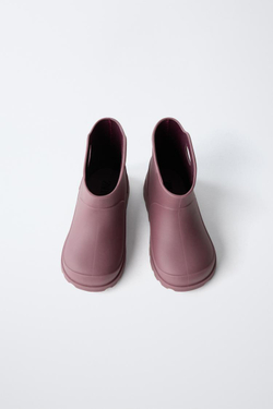 ZARA РЕЗИНОВЫЕ САПОГИ, РОЗОВЫЙ