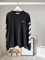 Хлопковый лонгслив Off White, M