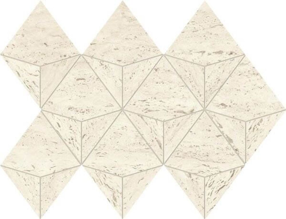 Бордюр Marvel Travertine White Vein Battiscopa Dig.