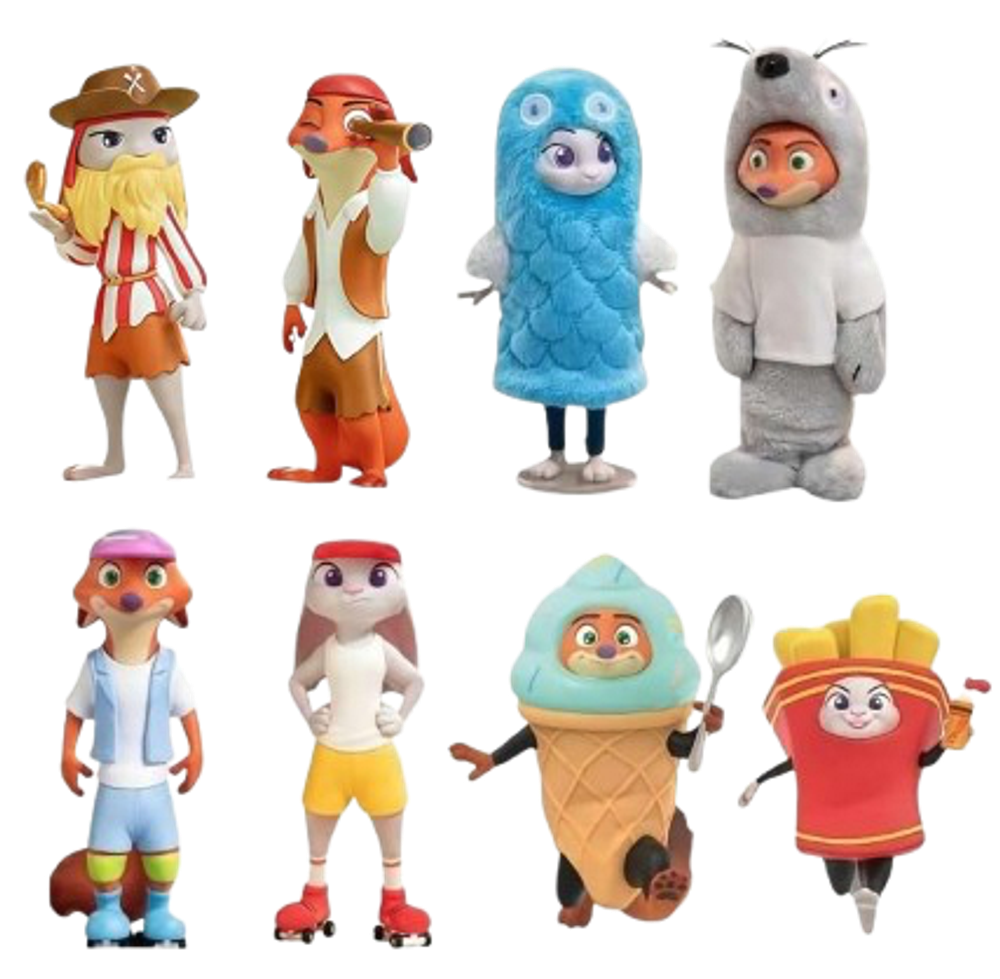 Рандомная фигурка Blind Box Disney Zootopia NIck&Judy Zootopia Master Disguisers