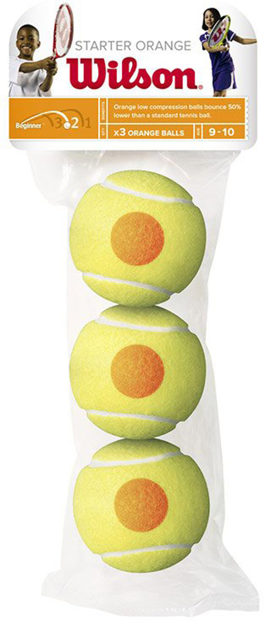 Juniorskie pilki tenisowe Wilson Starter Orange 3B