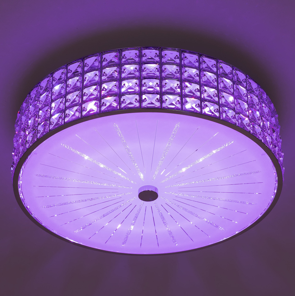 Citilux Портал CL32415G1 LED RGB Люстра хрустальная с пультом Хром