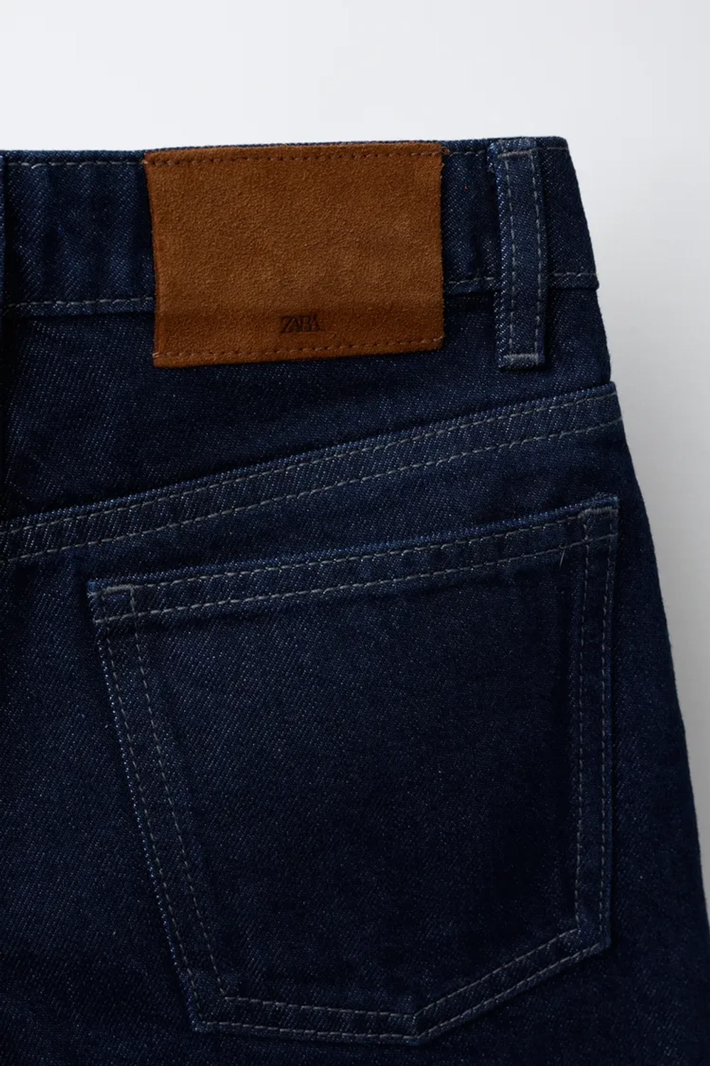 ZARA ДЛИННЫЕ ДЖИНСОВЫЕ ШОРТЫ, СИНИЙ