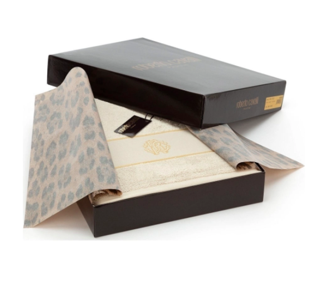 Полотенце 100х150 Roberto Cavalli Gold New белое
