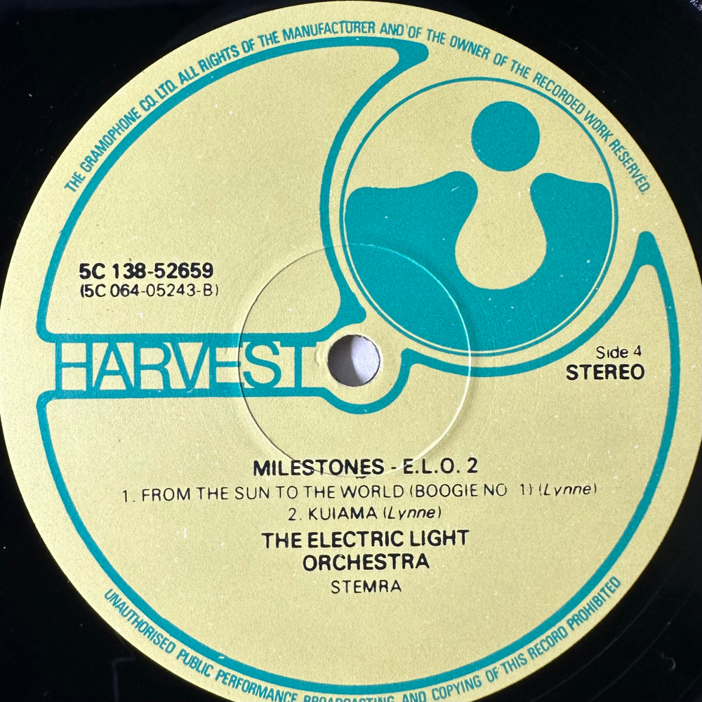 The Electric Light Orchestra ‎– Milestones - E.L.O. 1 / E.L.O. 2 2LP (Голландия 1977г.)