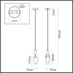 Подвесной светодиодный светильник Odeon Light LIA 6695/5L