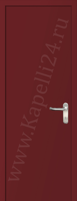 Дверь влагостойкая пластиковая KAPELLI multicolor ДГ RAL 3011 Коричнево-красный + коробка